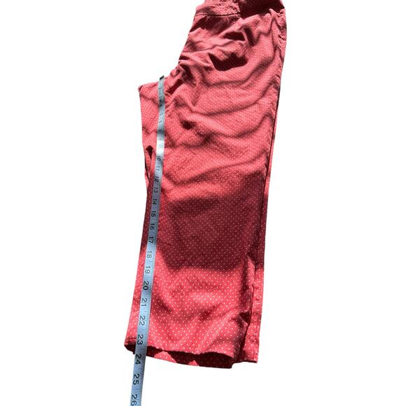 Talbots Pink Polka Dot Work Office Business Career Heritage Ankle Pants Size 14W - Picture 9 of 10